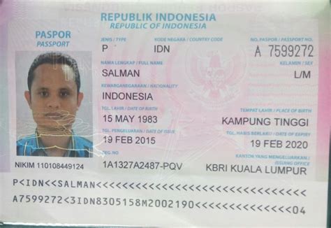 cek nomor paspor berdasarkan nama